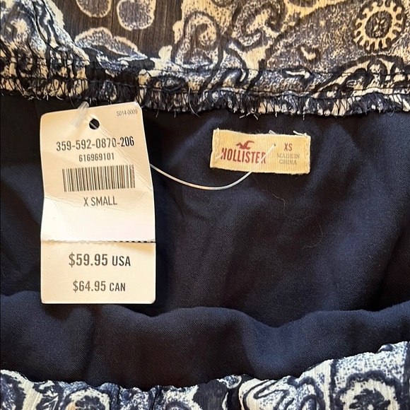 Hollister Blue Off-Shoulder Sundress Maxi - Picture 2 of 3